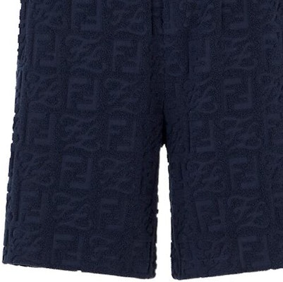 FENDI SS22 Blue Monogram Relaxed Fit Elastic Shorts. FB0689A9RKF0QG3 Sizing FENDI SS22 Blue Monogram Relaxed Fit Elastic Shorts. FB0689A9RKF0QG3