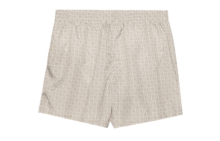 FENDI SS22  Brown Plaid Printed Drawstring Casual Shorts. FXB077AH3WF1GW8 圖 3