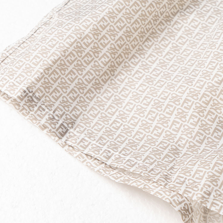 FENDI SS22  Brown Plaid Printed Drawstring Casual Shorts. FXB077AH3WF1GW8 圖 4