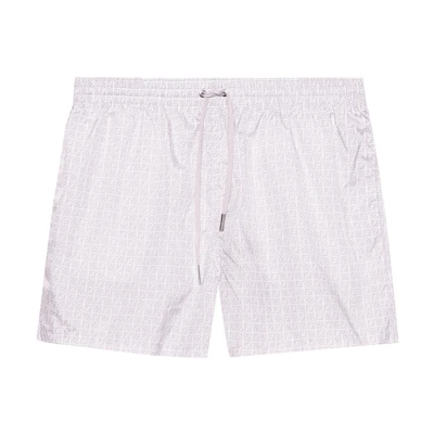 FENDI SS22 FF Logo Elastic Beach Casual Shorts Light Purple. FXB077AH3WF1GW7