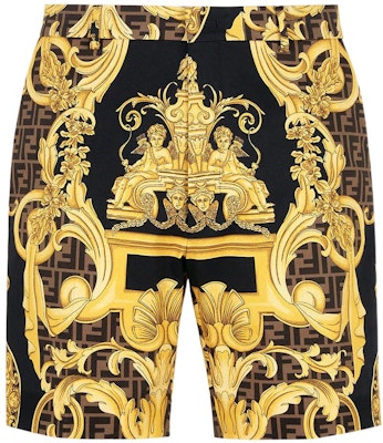 FENDI SS22 Floral Pattern Color-Block Casual Shorts. FB0521AKCDF1440 Order FENDI SS22 Floral Pattern Color-Block Casual Shorts. FB0521AKCDF1440