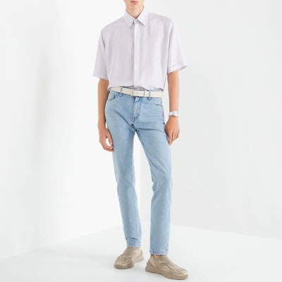 FENDI SS22 Light Purple Short Sleeve Shirt with Logo Print and Collar. FS0795AI8PF0F5U Shop FENDI SS22 Light Purple Short Sleeve Shirt with Logo Print and Collar. FS0795AI8PF0F5U