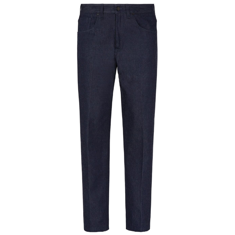 FENDI SS22  Minimalist Solid Denim Jeans - Blue. FLP288AIZBF0QGO