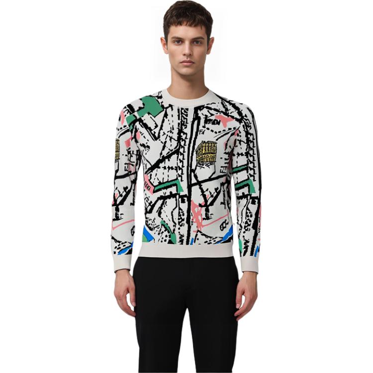 Purchase FENDI SS22 多色經典字母印花長袖針織毛衣 FZX038AIBOF15A5