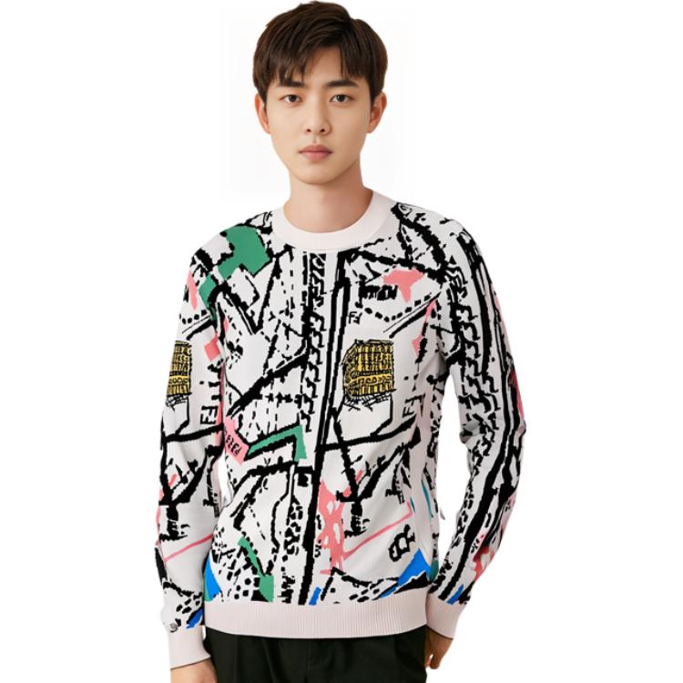 Details for FENDI SS22 多色經典字母印花長袖針織毛衣 FZX038AIBOF15A5