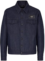 FENDI SS22 Navy Cotton Jacket with Chest Pocket and Single-Breasted Design. FW1027AIZBF0QG0 FENDI SS22 Navy Cotton Jacket with Chest Pocket and Single-Breasted Design. FW1027AIZBF0QG0