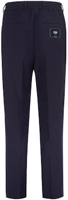 FENDI SS22 Straight-Cut Casual Wool Pants Blue FB0767A9RMF0QA2 Lookbook FENDI SS22 Straight-Cut Casual Wool Pants Blue FB0767A9RMF0QA2