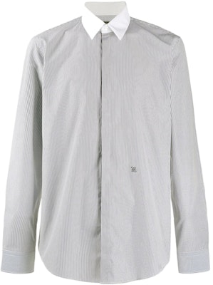 FENDI SS22 Striped Collared Long Sleeve Shirt Grey. FS0585A9GJF0QC7 Order FENDI SS22 Striped Collared Long Sleeve Shirt Grey. FS0585A9GJF0QC7
