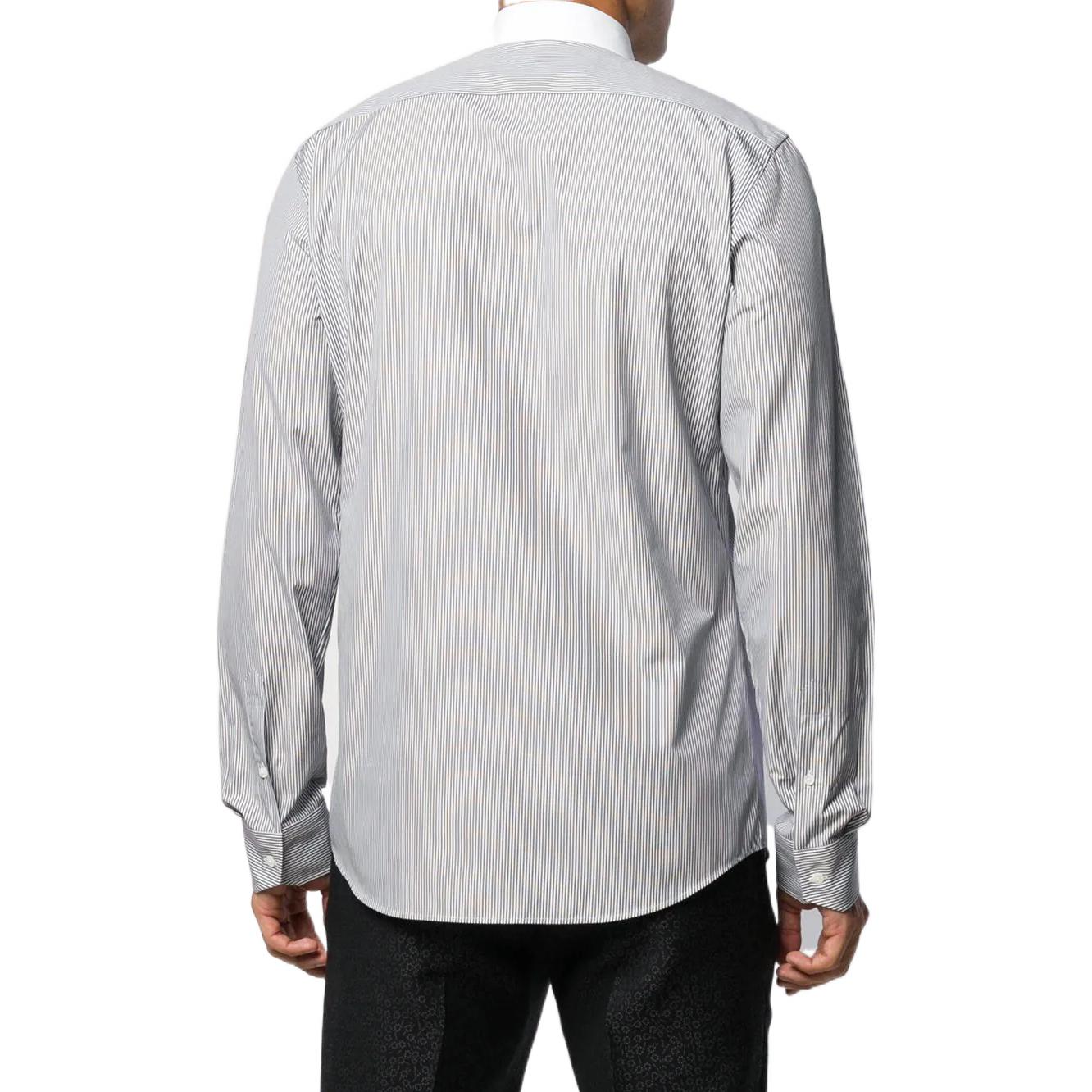 Purchase 芬迪 SS22 条纹翻领长袖衬衫 灰色. FS0585A9GJF0QC7