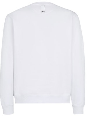 FENDI SS22 White Cotton Long-Sleeve Crewneck Sweatshirt. FY1132A9ROF0WA0 Lookbook FENDI SS22 White Cotton Long-Sleeve Crewneck Sweatshirt. FY1132A9ROF0WA0