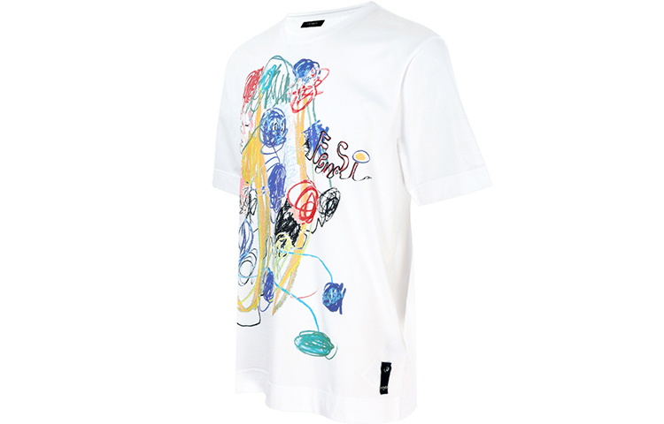 FENDI SS22  White Graffiti Print Crewneck T-Shirt. FY0936AH0PF0QA0 圖 4
