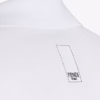 Purchase FENDI SS22 白色直筒短袖釦細節Polo衫 FY1131A9RPF0WA0