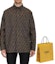 Lookbook FENDI SS22 Brown Logo Print Single-Breasted Polo Collar Jacket for Men. FW1141A6WJF1440