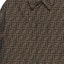Cheap FENDI SS22 Brown Logo Print Single-Breasted Polo Collar Jacket for Men. FW1141A6WJF1440