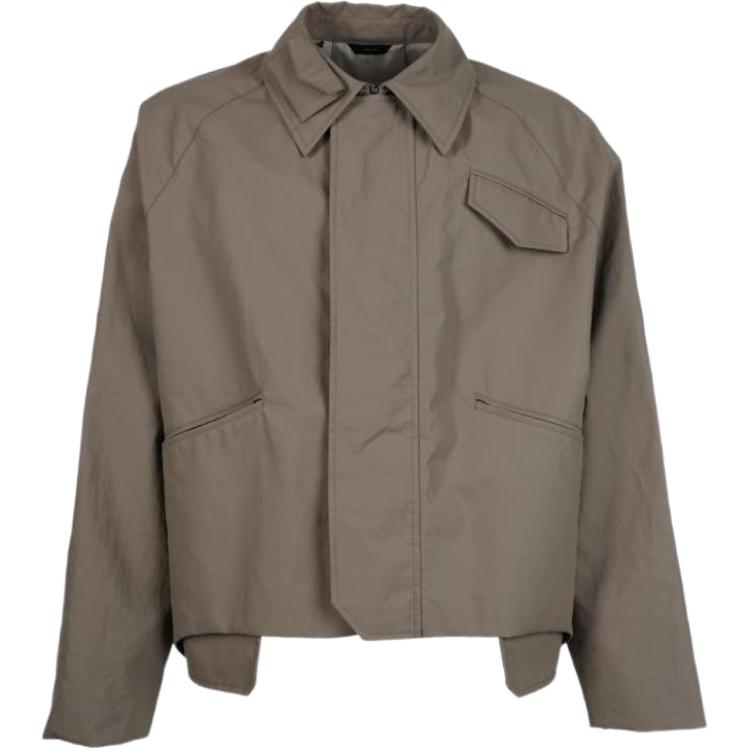 Fendi SS22 Brown Solid Color Long-Sleeve Jacket FW1100AIEXF0RTU7