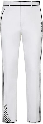 FENDI SS22 High-Waisted Slim Fit Straight Casual Pants White . FB0366AC8XF0QA0 Buy FENDI SS22 High-Waisted Slim Fit Straight Casual Pants White . FB0366AC8XF0QA0