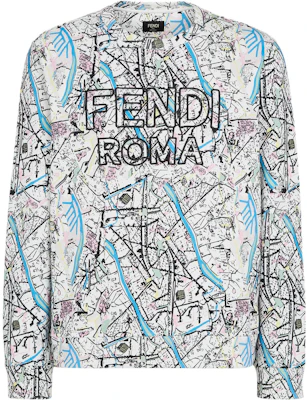 펜디 SS22 맵 프린트 크루넥 스웻셔츠 화이트 FY0178AIL7F0WA0 Buy 펜디 SS22 맵 프린트 크루넥 스웻셔츠 화이트 FY0178AIL7F0WA0