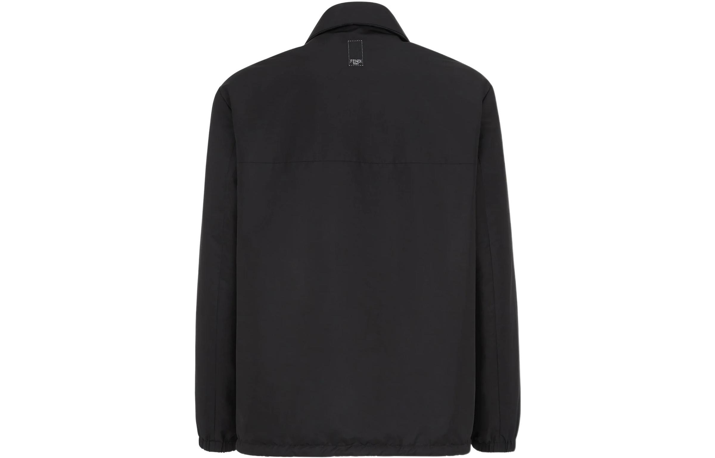 Lookbook FENDI SS22 可翻转标志棉质夹克 黑色 FW1134A9RSF0QA1