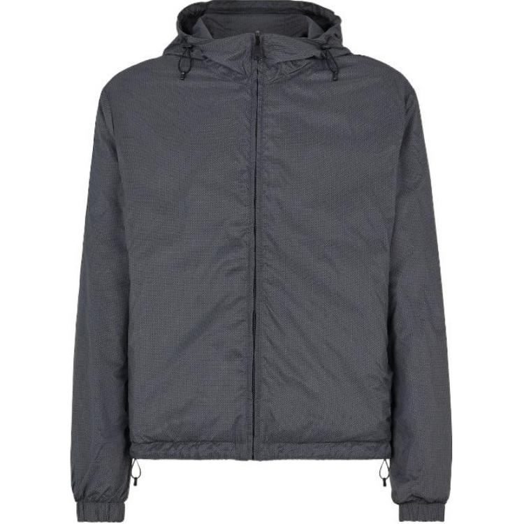 Fendi SS22 Reversible Zip-Up Hoodie Jacket Gray FW1088AHC4F0RP3