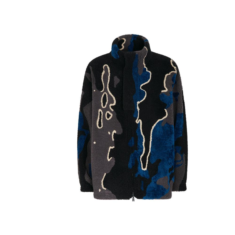 Fendi SS22 Slim-Fit Color-Block Sheepskin Jacket FM0179AIGLF1AJR