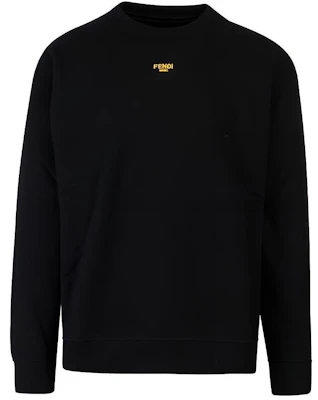 Fendi SS22 Solid Color Logo Embroidered Sweatshirt Black FY3938AILEF0QA1 Buy Fendi SS22 Solid Color Logo Embroidered Sweatshirt Black FY3938AILEF0QA1