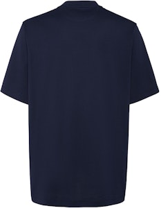 펜디 SS23 3D 로고 프린트 블루 크루넥 남성 캐주얼 티셔츠 FY1217APMCF1AJR Lookbook 펜디 SS23 3D 로고 프린트 블루 크루넥 남성 캐주얼 티셔츠 FY1217APMCF1AJR