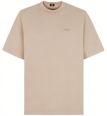 FENDI SS23 Beige Letter Embroidered Crewneck T-Shirt. FY1217APMEF1M20 Buy FENDI SS23 Beige Letter Embroidered Crewneck T-Shirt. FY1217APMEF1M20