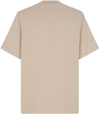 FENDI SS23 Beige Letter Embroidered Crewneck T-Shirt. FY1217APMEF1M20 Lookbook FENDI SS23 Beige Letter Embroidered Crewneck T-Shirt. FY1217APMEF1M20