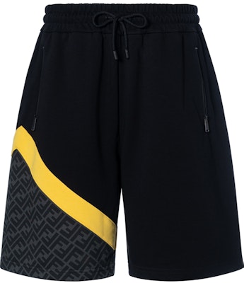 FENDI SS23 Black Colorblock Elastic Waist Drawstring Casual Shorts. FAB656AN67F1KRX Order FENDI SS23 Black Colorblock Elastic Waist Drawstring Casual Shorts. FAB656AN67F1KRX
