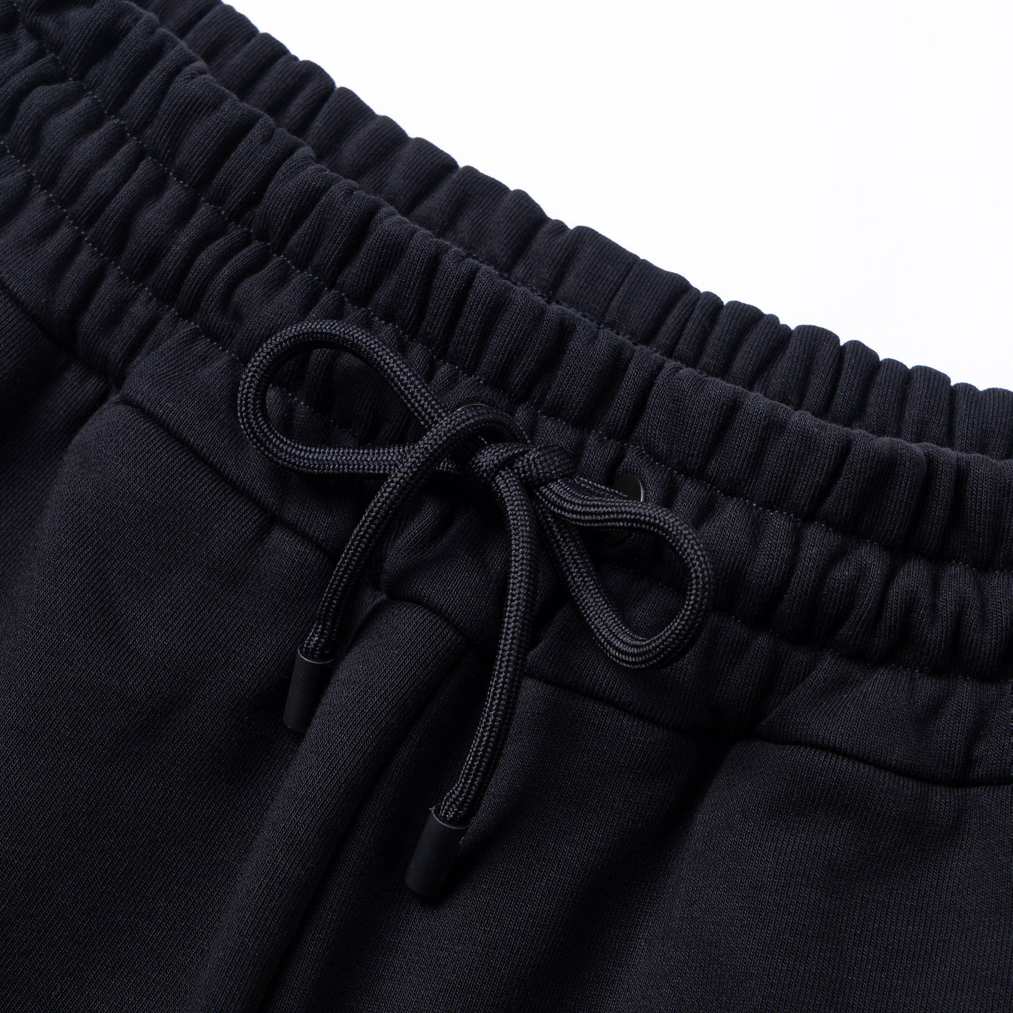 Sizing FENDI SS23 黑色拼接彈性腰抽繩休閒短褲 FAB656AN67F1KRX