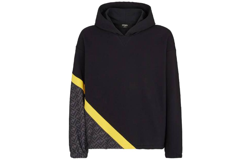Order FENDI SS23 黑色連帽長袖運動衫。 FAF681AN67F1KRX