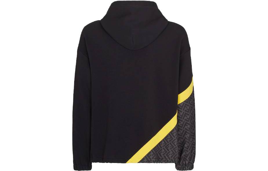 Lookbook FENDI SS23 黑色連帽長袖運動衫。 FAF681AN67F1KRX