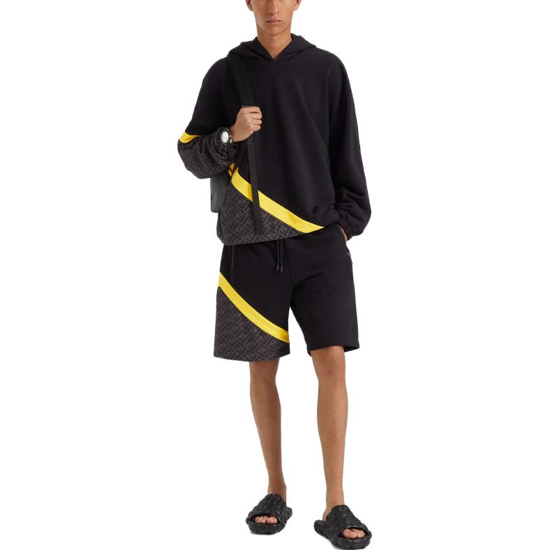 Cheap FENDI SS23 黑色連帽長袖運動衫。 FAF681AN67F1KRX