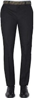 FENDI SS23 Black Letter Print Elastic Casual Pants. FB0366-A74Q-F0QA1 FENDI SS23 Black Letter Print Elastic Casual Pants. FB0366-A74Q-F0QA1