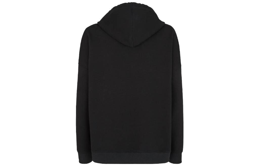 Lookbook 芬迪 SS23 黑色 logo 印花长袖卫衣。 FY1218AX2HF0QA1