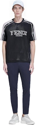 FENDI SS23 Black Silver Logo Crewneck Casual T-Shirt. FAF692APC2F01I5 Purchase FENDI SS23 Black Silver Logo Crewneck Casual T-Shirt. FAF692APC2F01I5