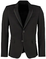 Order FENDI SS23 Black Wool Blazer Jacket with Flap Pockets and Double Buttons FJ0853AA8RF0QA1