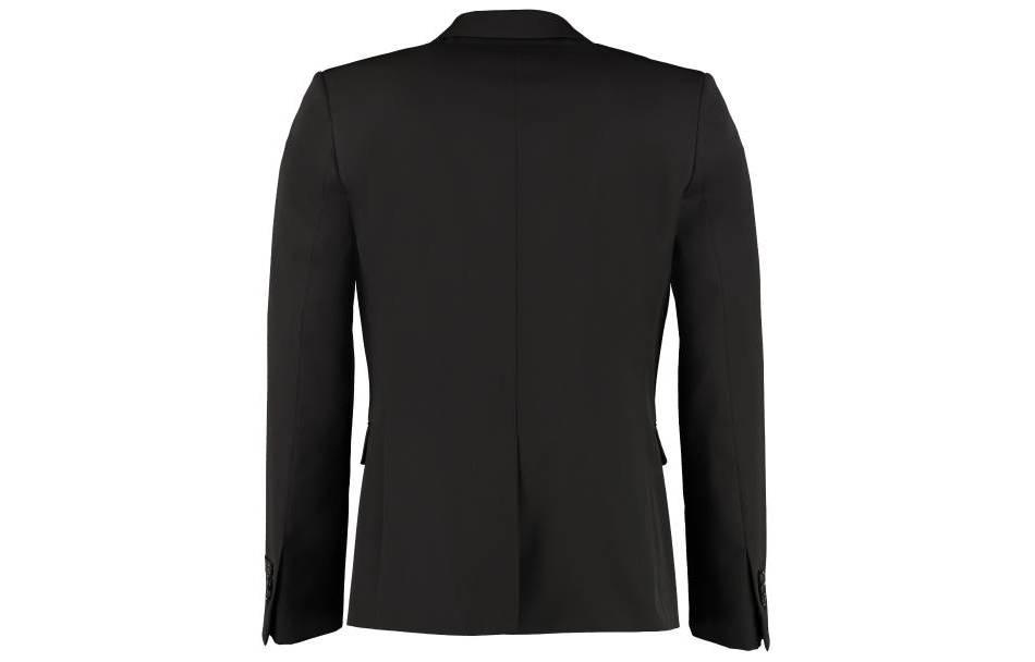 Lookbook FENDI SS23 黑色羊毛西装外套 翻盖口袋 双排扣夹克 FJ0853AA8RF0QA1