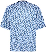 FENDI SS23 Baju-T Kasual Cetakan Huruf Biru Seluruh. FAF682AN66F1KRN Lookbook FENDI SS23 Baju-T Kasual Cetakan Huruf Biru Seluruh. FAF682AN66F1KRN