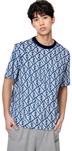 FENDI SS23 Baju-T Kasual Cetakan Huruf Biru Seluruh. FAF682AN66F1KRN Cheap FENDI SS23 Baju-T Kasual Cetakan Huruf Biru Seluruh. FAF682AN66F1KRN