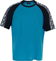 芬迪 SS23 蓝色拼接圆领短袖T恤 FAF679AN5YF1KRV Order 芬迪 SS23 蓝色拼接圆领短袖T恤 FAF679AN5YF1KRV