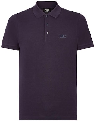 FENDI SS23 Blue Polo Shirt with Solid Color and Logo Embroidery. FY0985APMVF1KQ4 Order FENDI SS23 Blue Polo Shirt with Solid Color and Logo Embroidery. FY0985APMVF1KQ4