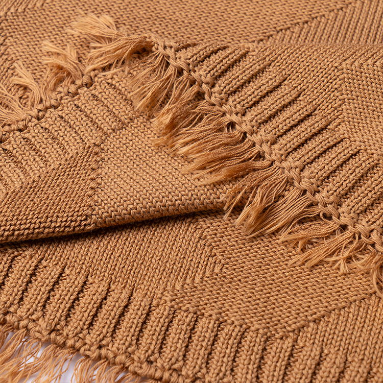 Details for FENDI SS23 棕色全版Logo流蘇細節針織毛衣。 FZX144AN3TF1FLO