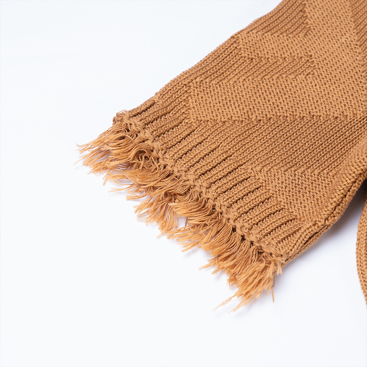 Cheap FENDI SS23 棕色全版Logo流蘇細節針織毛衣。 FZX144AN3TF1FLO