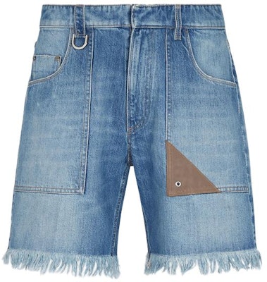 FENDI SS23 Casual Solid Color Fringe Pocket Shorts Blue FLP307AN4WF0QG0 Buy FENDI SS23 Casual Solid Color Fringe Pocket Shorts Blue FLP307AN4WF0QG0