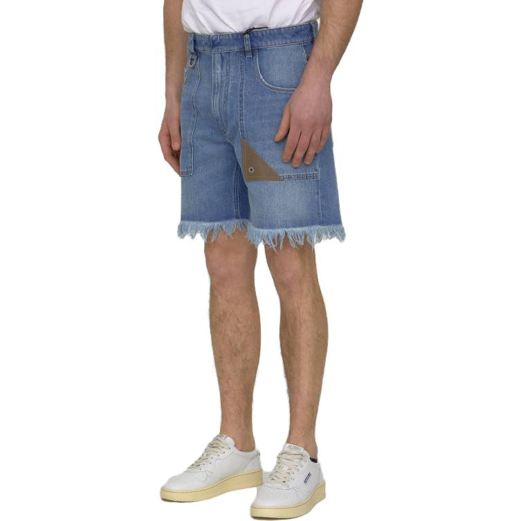 Details for FENDI SS23 蓝色流苏口袋休闲短裤 FLP307AN4WF0QG0