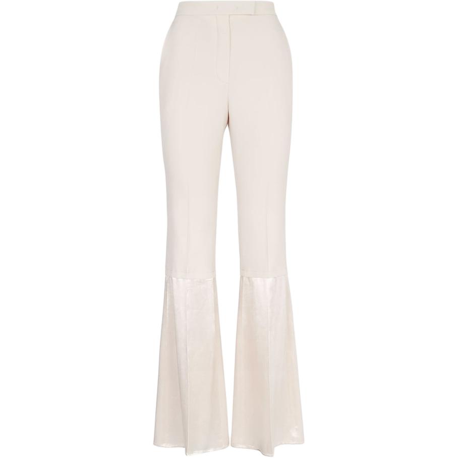 FENDI SS23  High-Waist Flared Trousers Beige FR6455ANQ4F084J