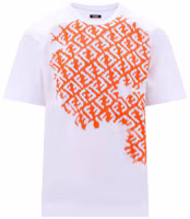 Order FENDI SS23 橘色Logo印花圓領短袖T恤 FY0936AN25F1K0X