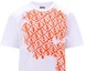 Sizing FENDI SS23 Orange Logo Print Crew Neck Short Sleeve T-Shirt FY0936AN25F1K0X