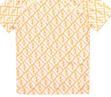 FENDI SS23 Orange Monogram Cetak Baju-T Lengan Pendek Kasual. FAF682AN66F1KRO 4